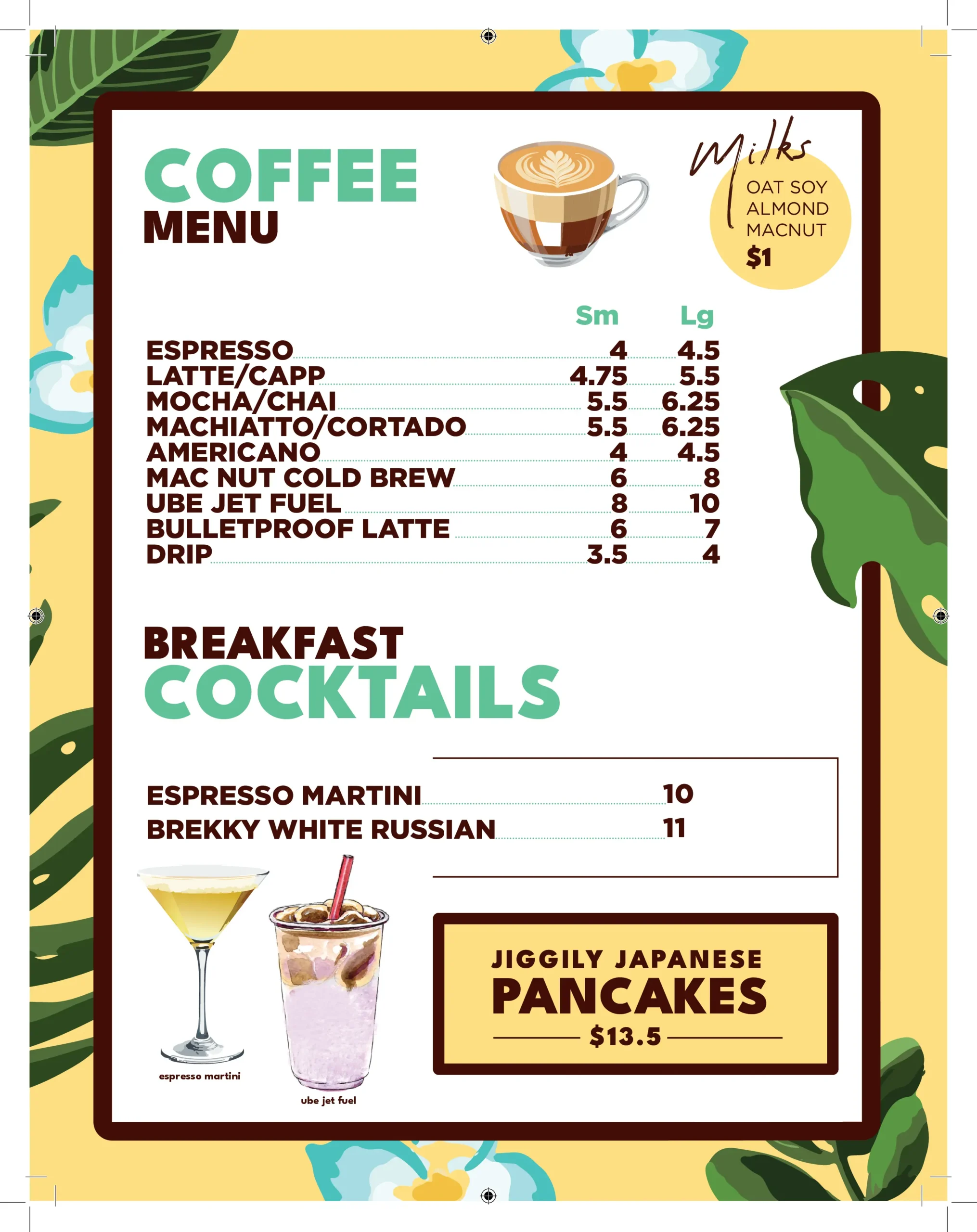 Breakfast Menu